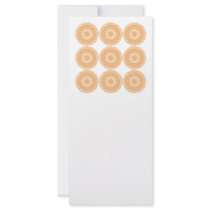 Tan Color Lace Pattern. Rack Card Design