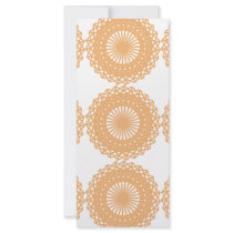 Tan Color Lace Pattern. Rack Cards