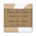 Tan Customize Save the Date Magnet