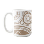Tan Grunge Circles: Vector Art: Coffee Mug