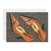 Tan Ostrich with Golden Buckles Announcement