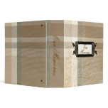 Tan Plaid Scrapbook Binder
