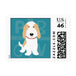 Tan & White PBGV Postage Stamps