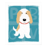 Tan & White PBGV Print