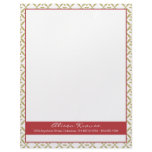 Tan X's Pattern Personal or Business Letterhead