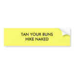 TAN YOUR BUNSHIKE NAKED BUMPER STICKERS