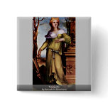 Tanaquilla By Beccafumi Domenico Pinback Buttons