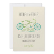 Tandem Bicycle / Bike Modern Wedding Save the Date