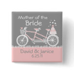 Tandem Bicycle Wedding Party Pin