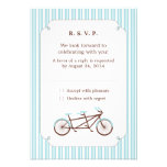 Tandem Bike (Blue Stripes) RSVP invitations