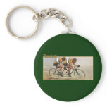 Tandem Cycling gifts for Tandem Bicycle Riders Key Chain