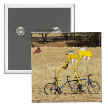Tandem Snakes Pinback Buttons