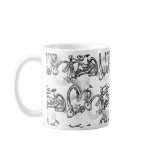 Tandem (Two Seater) Vintage Bicycle Mugs