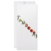 Tandoori Chili Peppers Rack Card Design