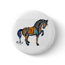 Tang Horse buttons by dogsandhorses Tang Horse buttons
