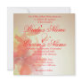 Tangerine Abstract Floral Invite
