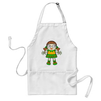 tangerine baby apron by VioDeSign