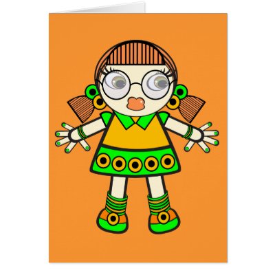 tangerine baby cards by VioDeSign