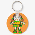 tangerine baby keychains by VioDeSign tangerine baby keychains