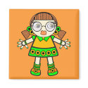 tangerine baby magnets by VioDeSign tangerine baby magnets