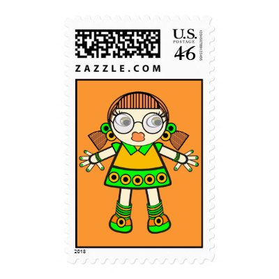 tangerine baby stamps by VioDeSign