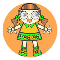 tangerine baby stickers by VioDeSign tangerine baby stickers