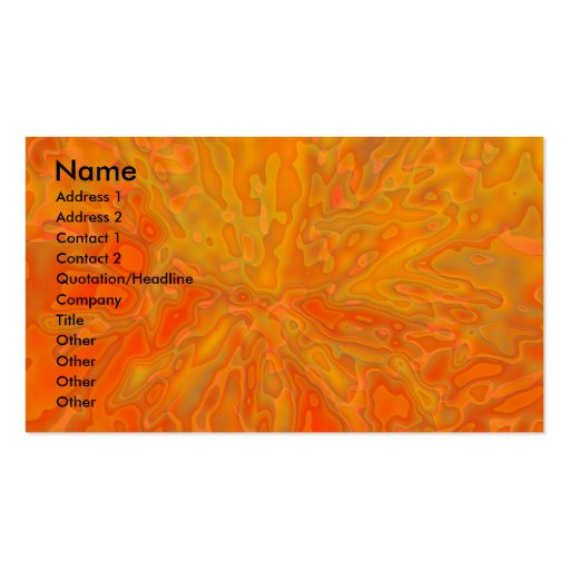 Tangerine Business Card