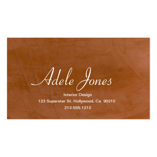 Tangerine Business Card (front side)