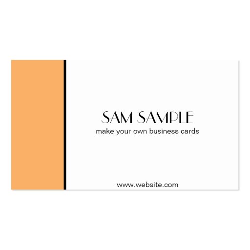 Tangerine Business Cards (front side)