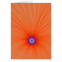 Tangerine Color Explosion Card
