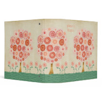Tangerine Dream Pretty Recipe Book Binder