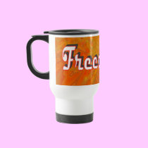 Tangerine FreeStyle Travel Mug mugs