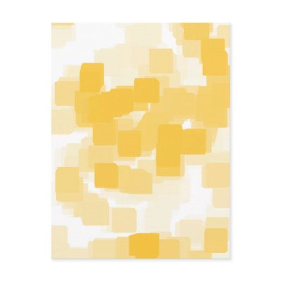 "Tangerine" Geometric  Art Post Card by RLMdesignes