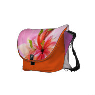 Tangerine Lily Floral Rickshaw rickshawmessengerbag