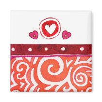 Tangerine Love Magnet by ShouShou Tangerine Love Magnet