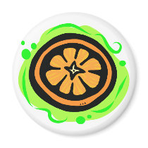 Tangerine magnets by Edibility Tangerine magnets
