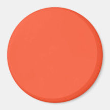 Tangerine Orange Bright Fashion Color Trend 2014 Refrigerator Magnet