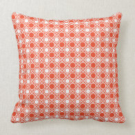 Tangerine Polka Dot Pattern Pillow