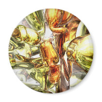 Tangerine Rapture Abstract Magnet by alexanderbutler Tangerine Rapture Abstract Magnet