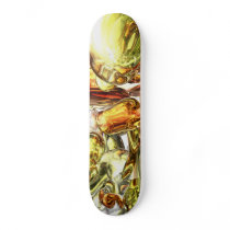 Tangerine Rapture Abstract Skateboard by alexanderbutler Tangerine Rapture Abstract Skateboard
