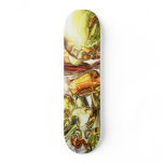 Tangerine Rapture Abstract Skateboard
