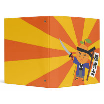 Tangerine Samurai Binder