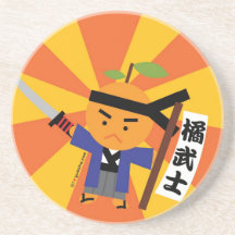 Tangerine Samurai Coaster