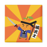 Tangerine Samurai Magnet