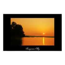 Tangerine Sky posters by TheGypsysWhimsy Tangerine Sky posters