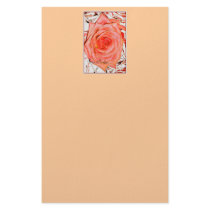 TANGERINE STATIONARY matching postage Custom Stationery