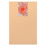 TANGERINE STATIONARY matching postage Custom Stationery