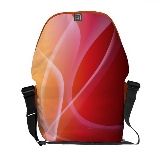 Tangerine Summer Abstract Rickshaw Courier Bag