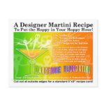 Tangerine Terrortini Halloween Martini Recipe Post Post Card