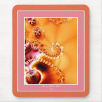 Tangerine Treasures mousepads by shh_dont_tell_cards Tangerine Treasures mousepads